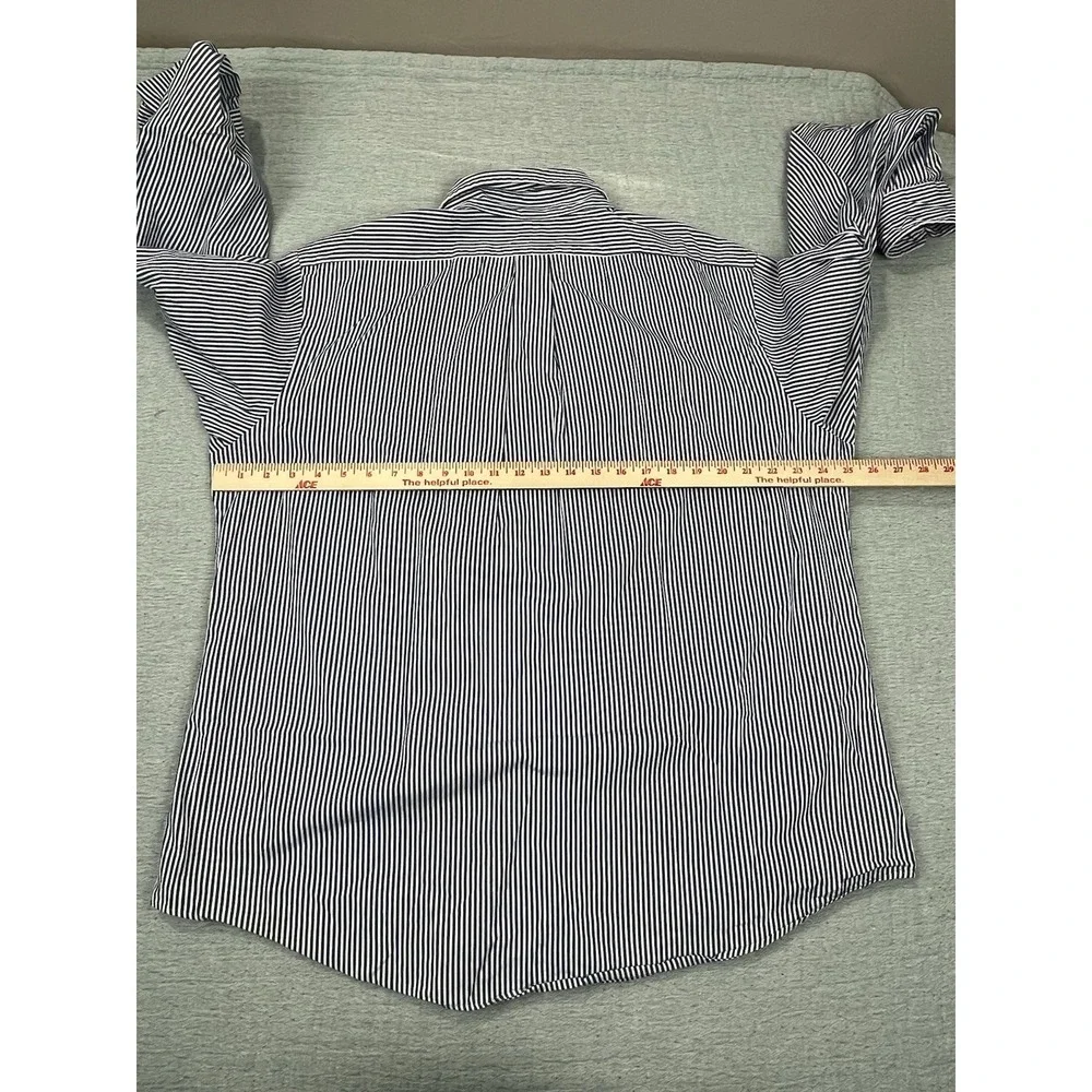 Polo Ralph Lauren Cotton Striped Button Custom Fit 2xl LongSleeve Shirt *Flaw*‎ - Picture 7 of 15